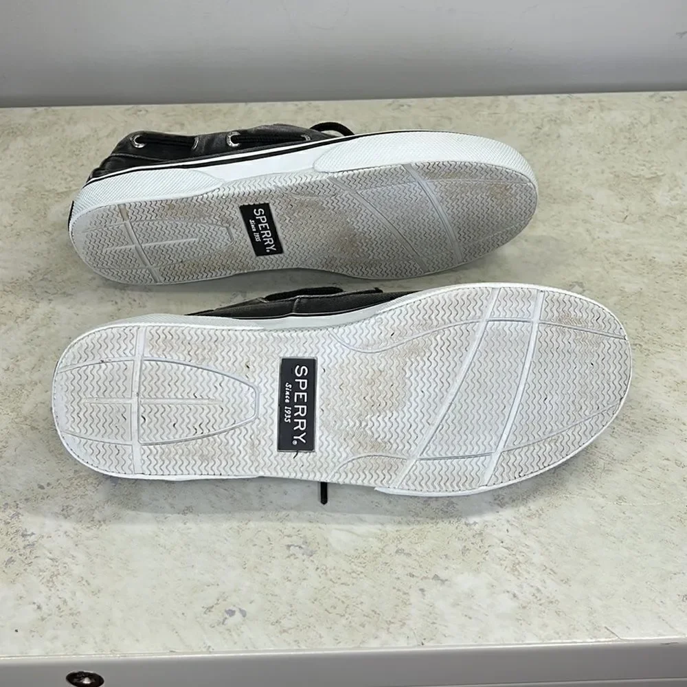 Sperry Topsider Black Denim M8.5
